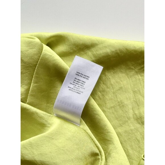 NWOT Aritzia SUNDAY BEST Elektra Green Satin Tie Back Cropped Tank Top, Size M - Picture 9 of 14